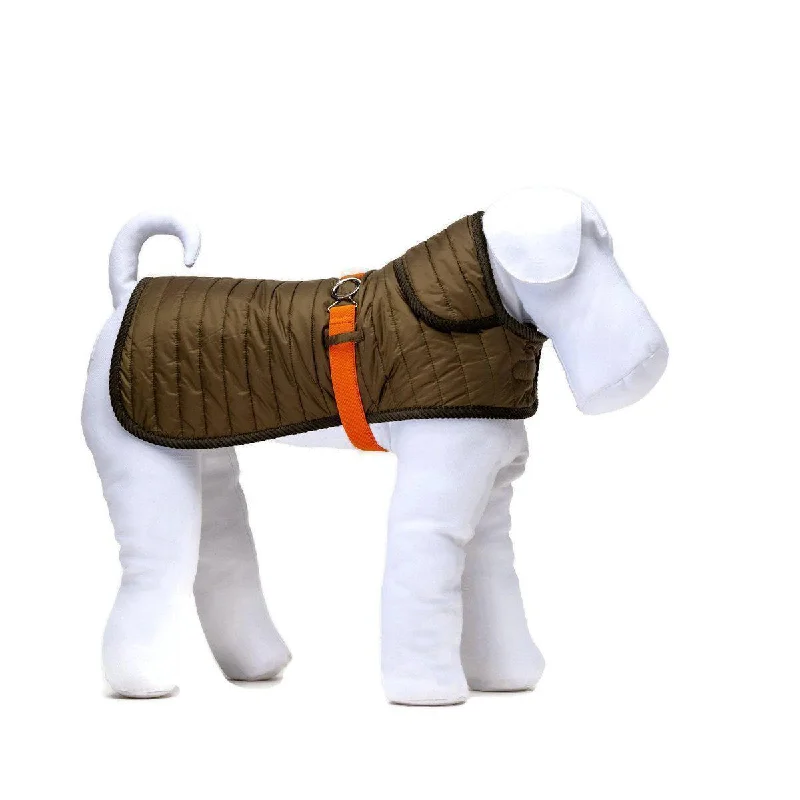 - Air box TSA certified check-inDog Raincoat Green And Orange Quilt