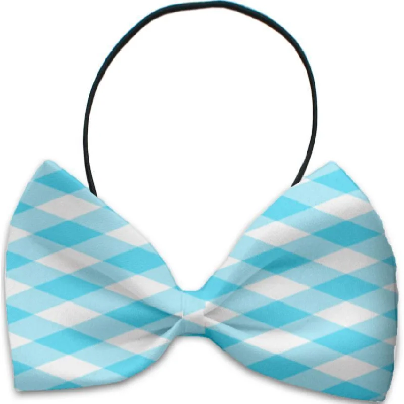  -Anti-scratch scratching board AND cat bed in oneDog Bow Tie Baby Blue Plaid
