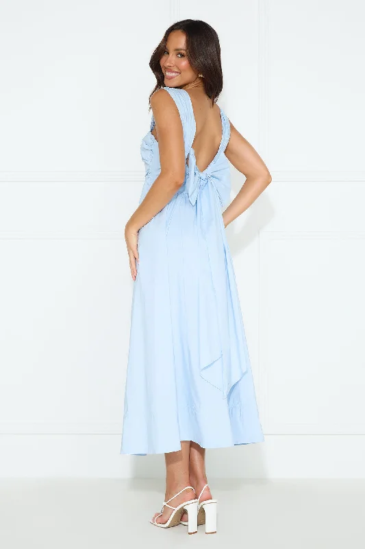 Bluebell Blossom Midi Dress Blue