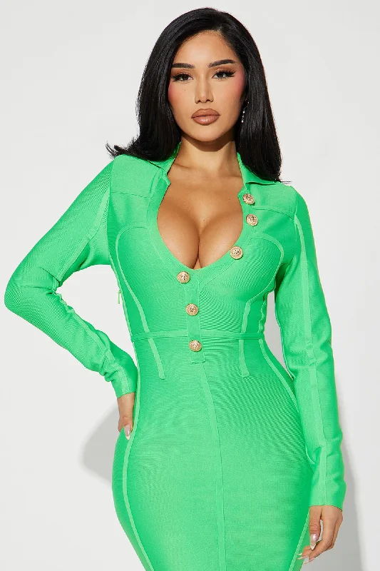 Chantelle Bandage Midi Dress - Green