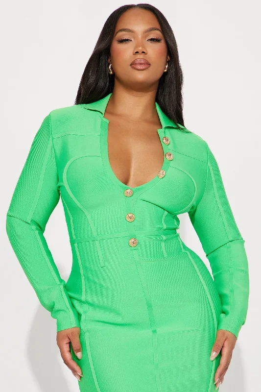 Chantelle Bandage Midi Dress - Green