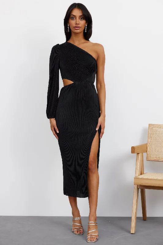 Honey Lover Midi Dress Black