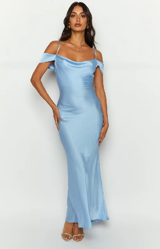 Darby Light Blue Maxi Formal Dress