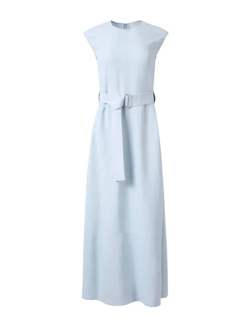 Powder Blue Belted Dress