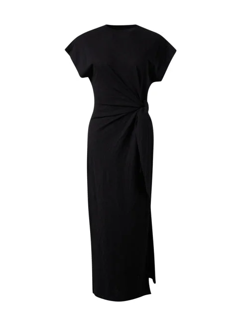 Vanina Black Cotton Dress