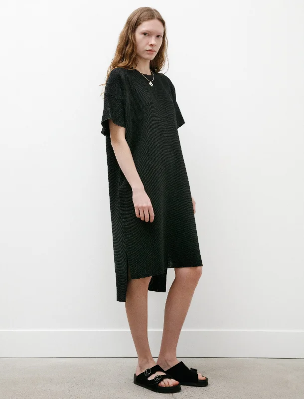 Washi Short Sleeve Dress Black