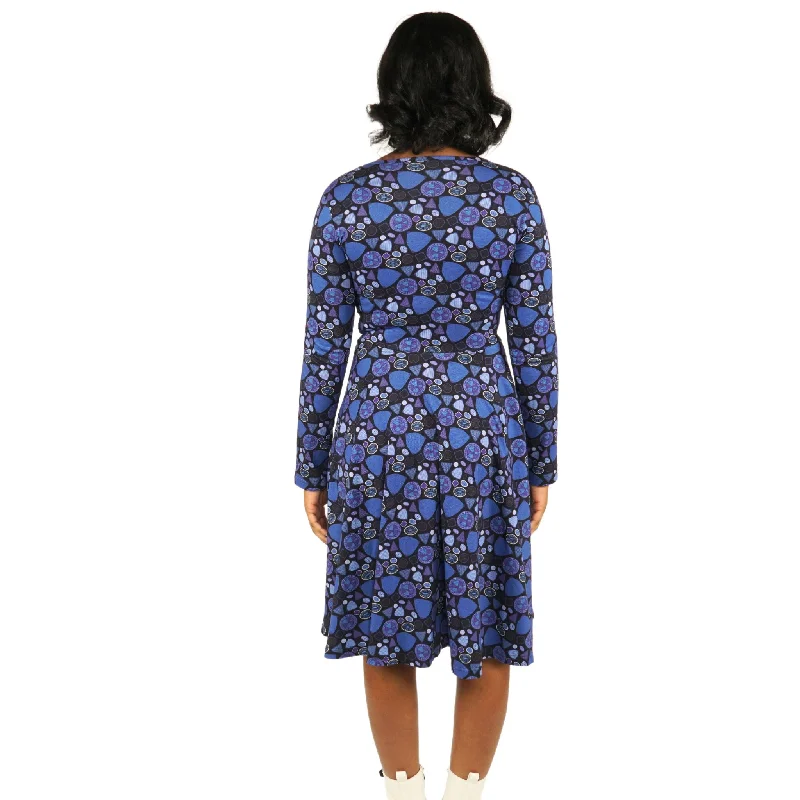 Diatom Dream Long Sleeves Twirl Dress