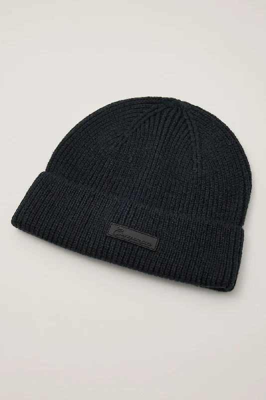 Common Need Dialogue Low Profile Beanie Black