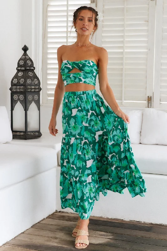 Heart Of The Jungle Maxi Skirt