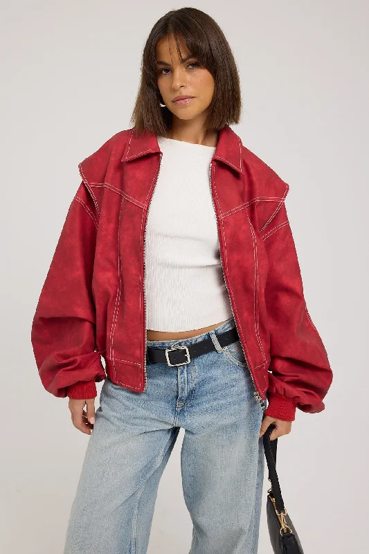 Lioness Vista Bomber Crimson