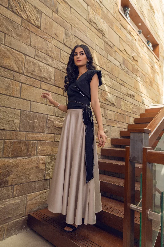 Long Skirt with Top Wrap