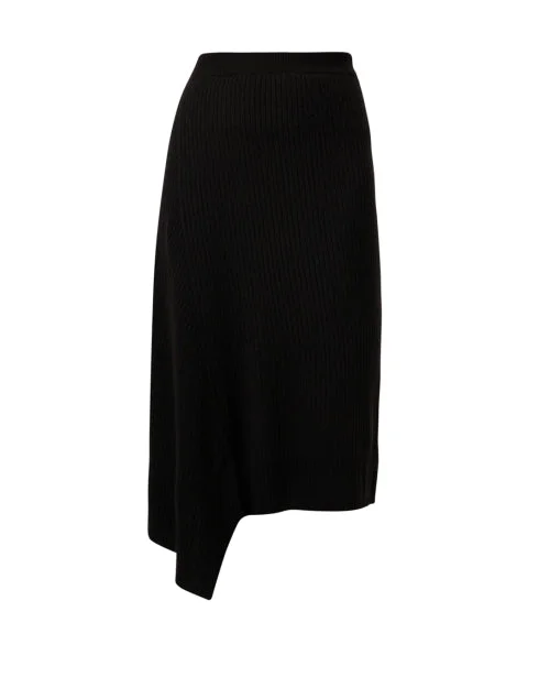 Verna Dark Brown Knit Skirt